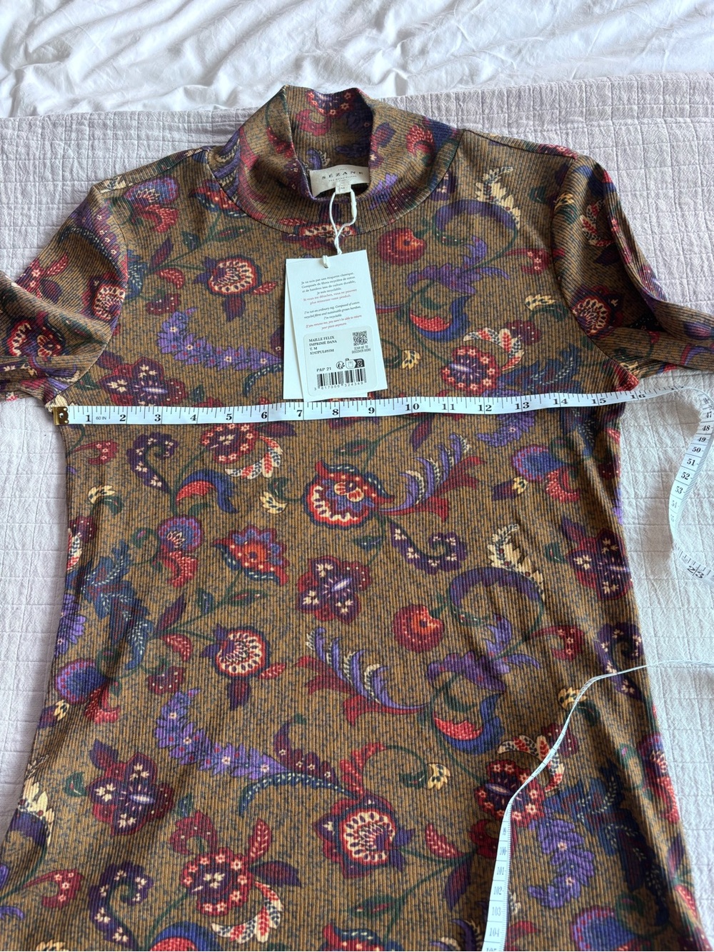 NWT Sézane Felix Jumper in Dana Print Size M - Picture 5 of 7